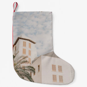 SCHÖNE GEBÄUDE IN DER VINTAGEN STADT SEHEN KLEINER WEIHNACHTSSTRUMPF
