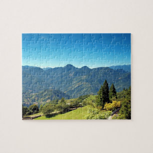 Schöne Gebirgslandschaft in Taiwan Puzzle