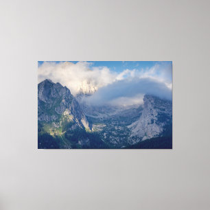Schöne Gebirgslandschaft Leinwanddruck