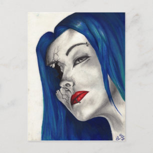 Schöne gebrochene Fantasie Original Postkarte