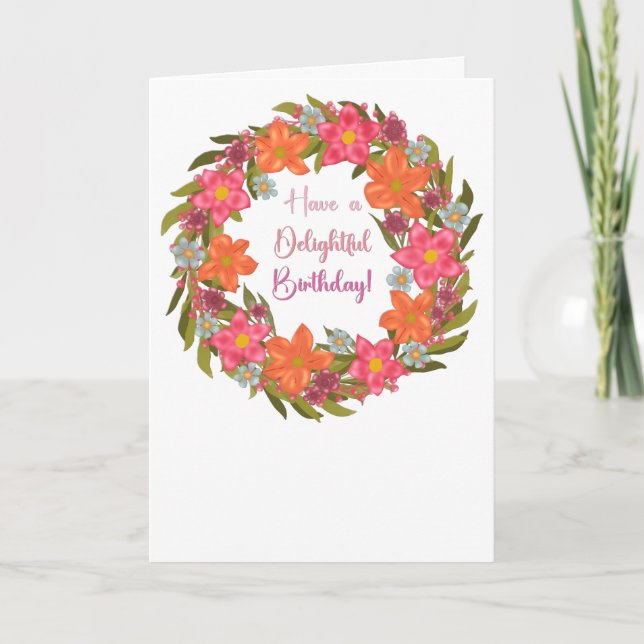 Schöne Geburtskarte Karte (Vorderseite)