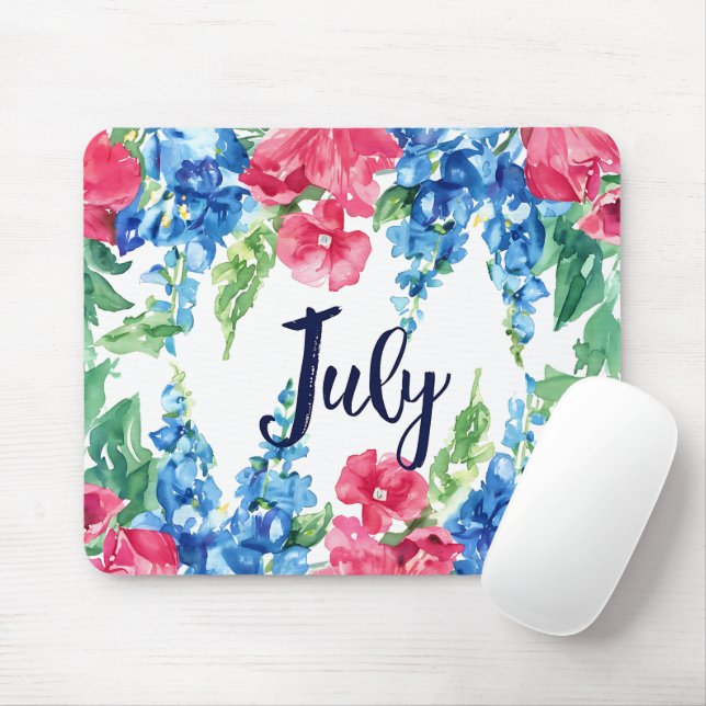 Schöne Geburtsmonate Blume/Juli Mousepad (Mit Mouse)