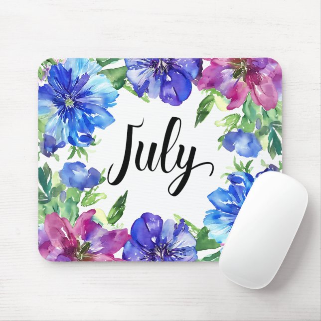 Schöne Geburtsmonate Blume/Juli Mousepad (Mit Mouse)