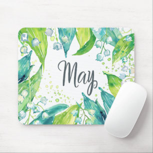 Schöne Geburtsmonate Blume/Mai Mousepad