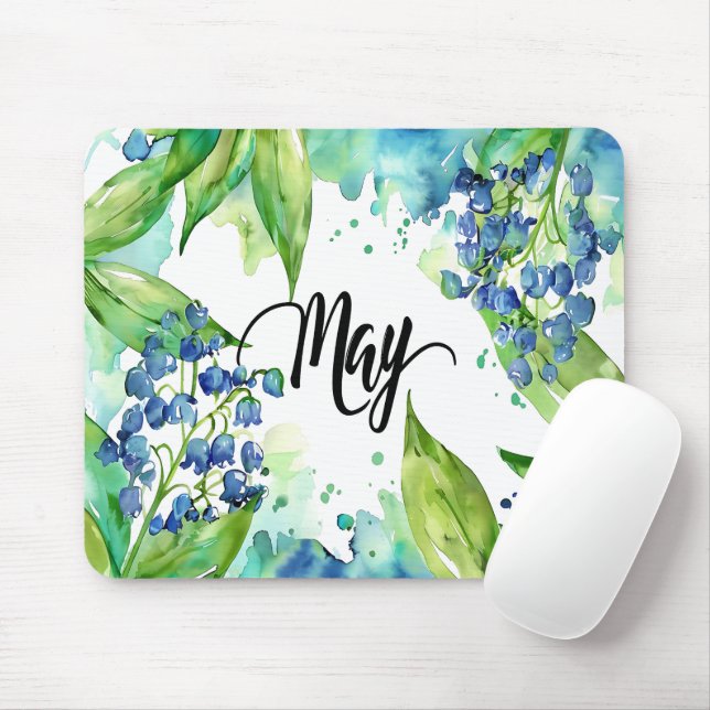 Schöne Geburtsmonate Blume/Mai Mousepad (Mit Mouse)