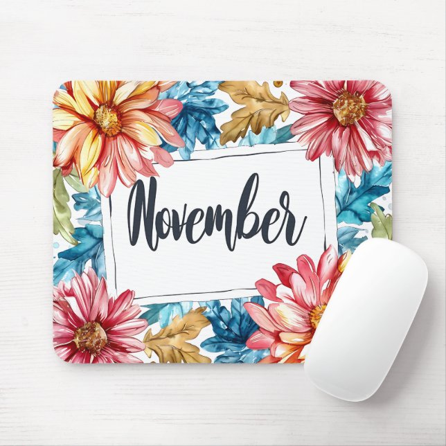 Schöne Geburtsmonate Blume/November Mousepad (Mit Mouse)