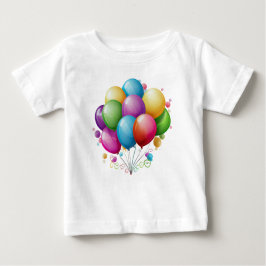 Schöne Geburtstagsballons Baby T-shirt