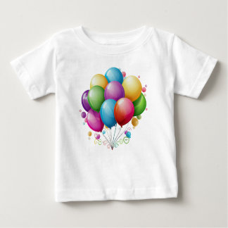 Schöne Geburtstagsballons Baby T-shirt