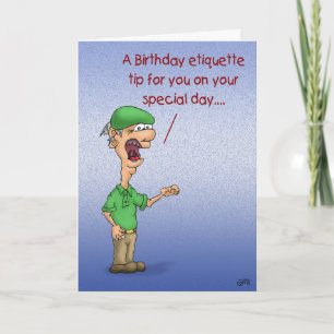 Schöne Geburtstagskarten: Geburtstag Etiquette Karte
