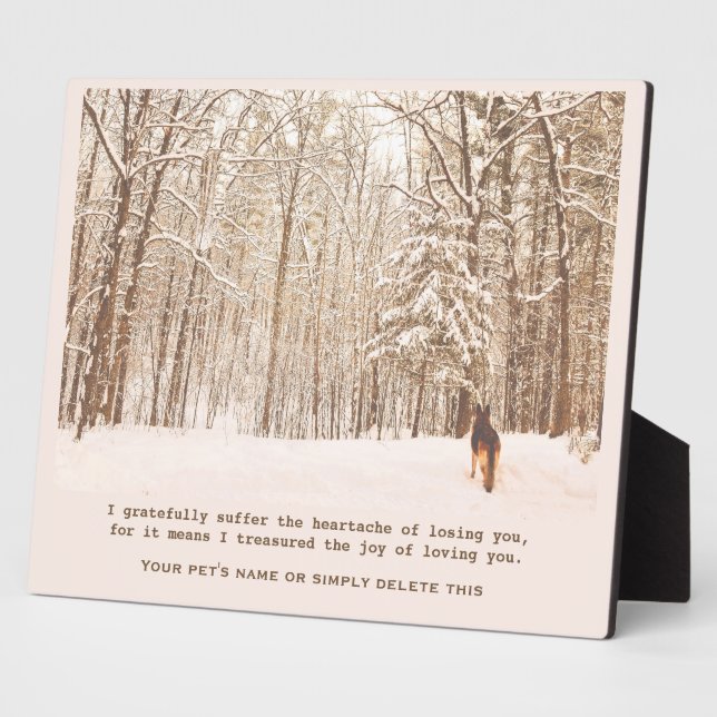 Schöne Gedenkstätte für deutsche Hirten Fotoplatte (Seite)