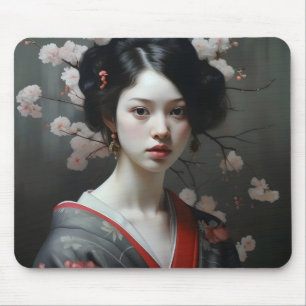 Schöne Geisha-Blume Mousepad