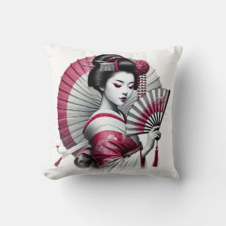 Schöne Geisha Kissen