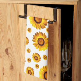 Schöne gelbe Blumen Geschirrtuch