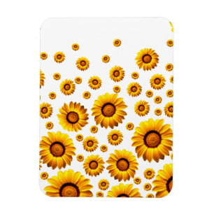 Schöne gelbe Blumen Magnet