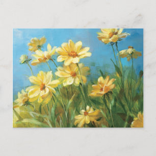 Schöne gelbe Daisies Postkarte