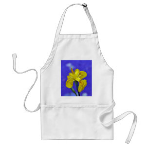 Schöne gelbe Iris-Blume Schürze