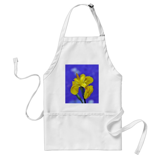 Schöne gelbe Iris-Blume Schürze (Vorne)