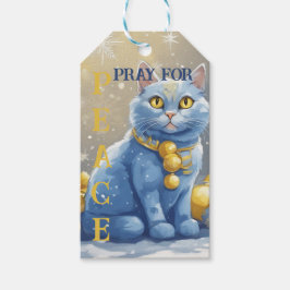 Schöne Gelbe Katze mit blauen Augen - ukraine Geschenkanhänger