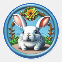 Schöne gelbe Osterblume Glückliches süßes Hasenges