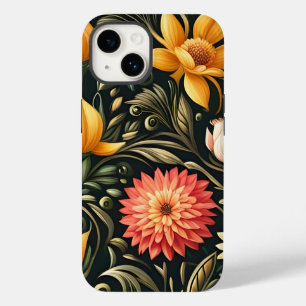 Schöne gelbe und rosa Blüten in Blüte Case-Mate iPhone 14 Hülle