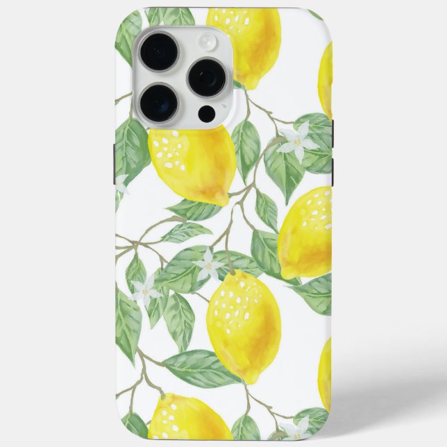 Schöne gelbe Zitronen Case-Mate iPhone Hülle (Rückseite)