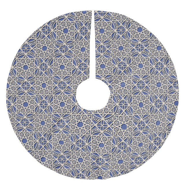 Schöne Geometrie Polyester Weihnachtsbaumdecke (Vorderseite)