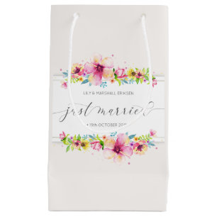 Schöne gerade verheiratete Geschenk-Tasche der Kleine Geschenktüte
