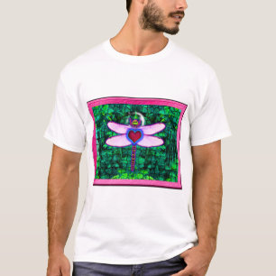 Schöne gerahmte „Crackel gerahmte Libelle“ Kunstwe T-Shirt
