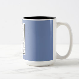 Schöne Geschenk-Tasse mit Hand gezeichnetem Zweifarbige Tasse