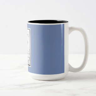 Schöne Geschenk-Tasse mit Hand gezeichnetem Zweifarbige Tasse
