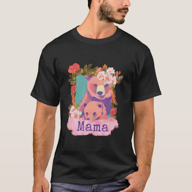 Schöne Geschenkidee für eine Mutter Bären Mutter T T-Shirt (Vorderseite)