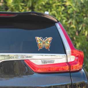 Schöne gestanzte Glass Butterfly Car Decal Aufkleber