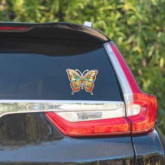 Schöne gestanzte Glass Butterfly Car Decal Aufkleber