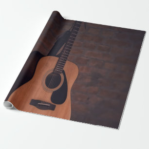 Schöne Gitarre Geschenkpapier