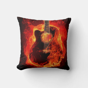 Schöne Gitarrenbild Kissen