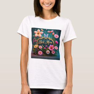 Schöne Glamour Blume T-Shirt