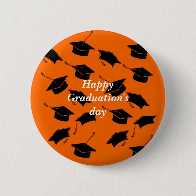 Schöne glückliche Abschlüsse Tag Button (Vorderseite)