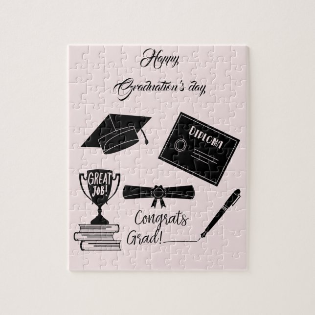 Schöne glückliche Abschlüsse Tag Puzzle (Vertikal)