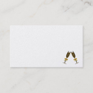 Schöne Golden Champagne Business Card Visitenkarte