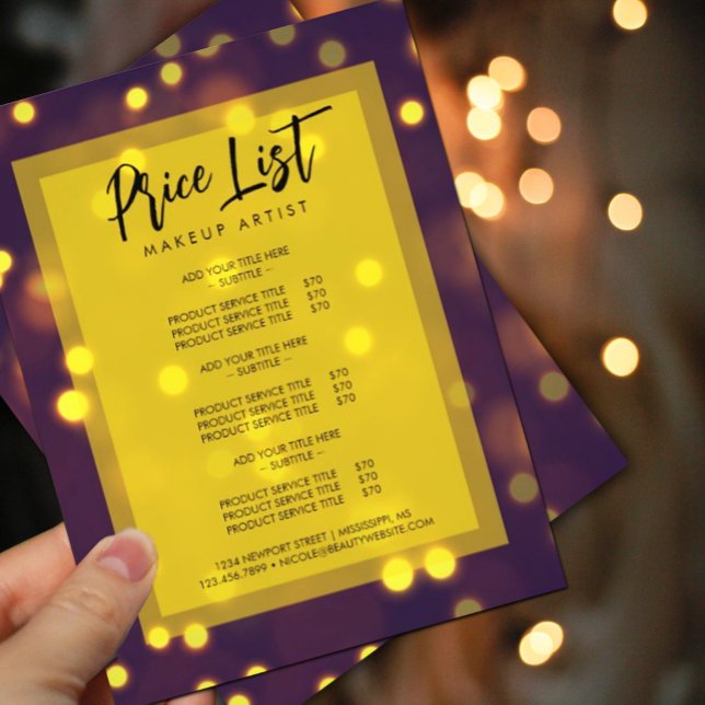 Schöne Golden Glitzern Sale Werbeaktion Flyer (#browngoldflyer #sparklesflyer #blackfriday #holiday #Christmas #price #makeupartist #sale #shiny)