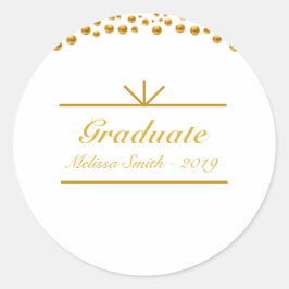Schöne Golden Graduate Sticker