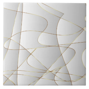 Schöne goldene Linien Fliese