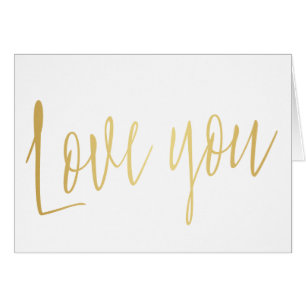 Schöne Goldkalligraphie "Liebe du"