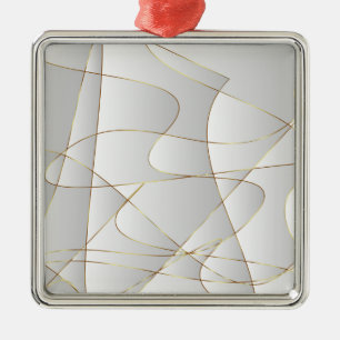 Schöne Goldlinien Ornament Aus Metall