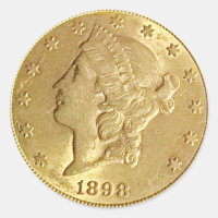Schöne Goldmünze