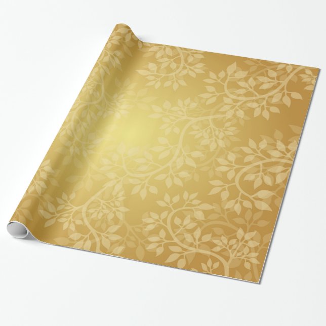 Schöne Goldweine Geschenkpapier (Ungerollt)