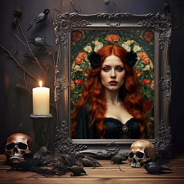 Schöne gotische Frau im Jugendstil Poster (Von Creator hochgeladen)