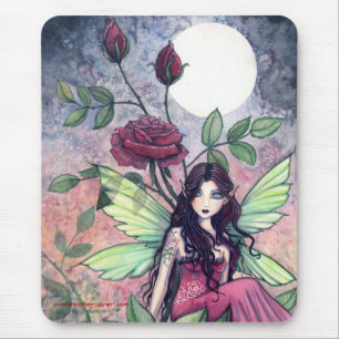 Schöne gotische Rosen-Mausunterlage von Molly Harr Mousepad