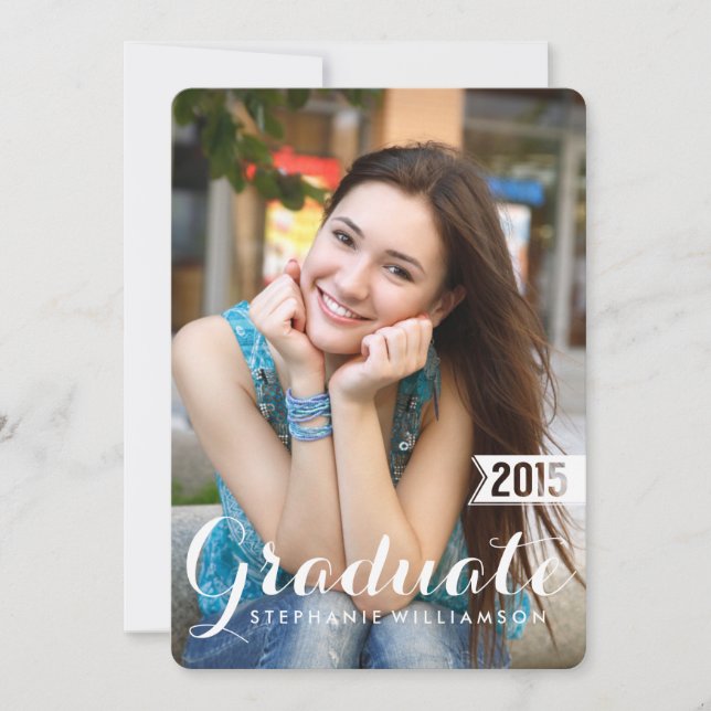 Schöne Graduiertenparty 2015 Einladung (Vorderseite)