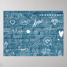 Schöne Graffiti auf der Mauer Grüne Kalligrafie